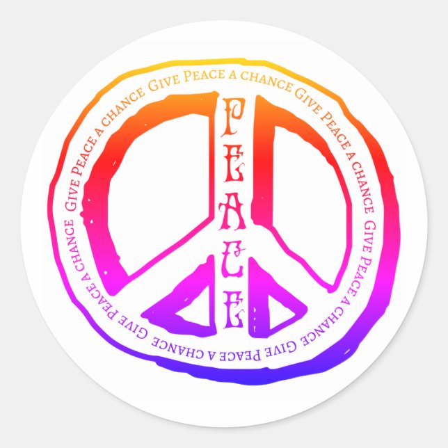 Donner Un Sticker De Chance À Peace (Devant)