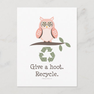 Donner Une Carte Postale De Recyclage De Hovers
