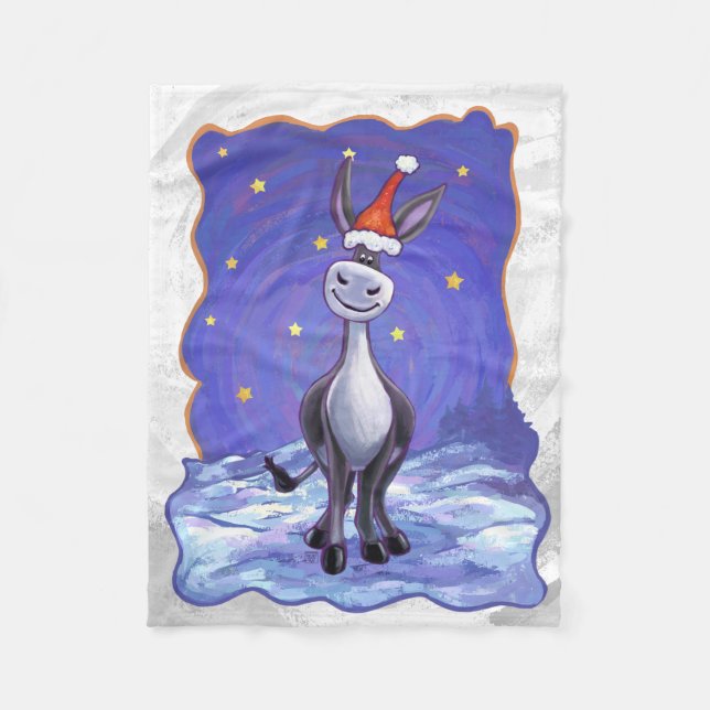 Donner Weihnachten Fleecedecke (Vorderseite)