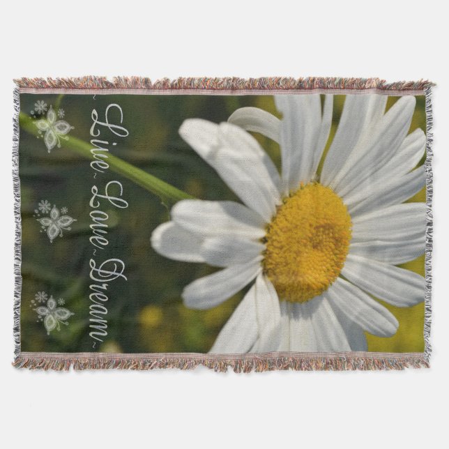 Donnerblanket/weiße Daisy Decke (Vorderseite)