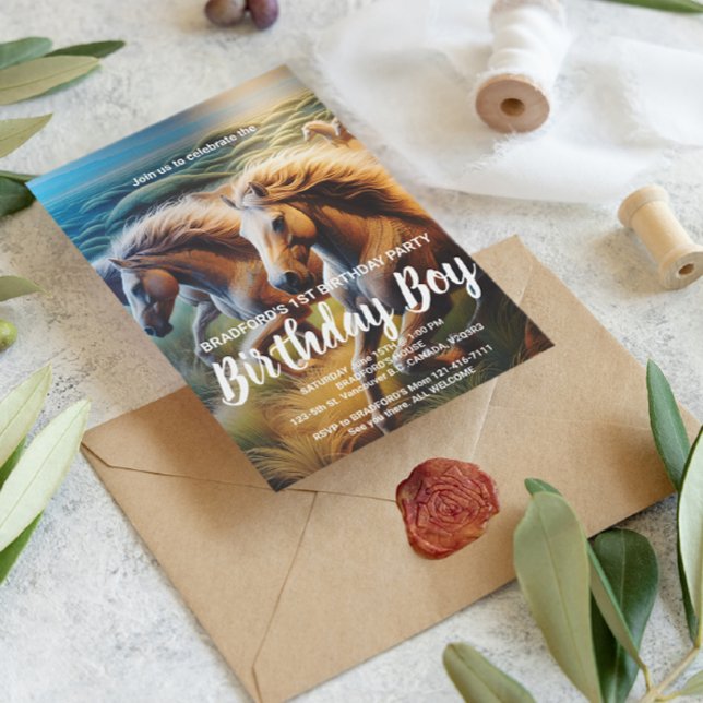 Donnerhasen: Eine Herde von Pferden in Bewegung Postkarte (Von Creator hochgeladen)