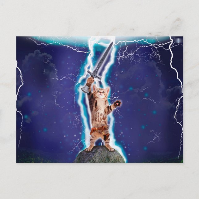 Donnerkatze Postkarte (Vorderseite)
