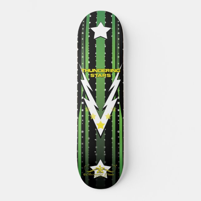 Donnernde Sterne 1/6 Skateboard (Vorderseite)