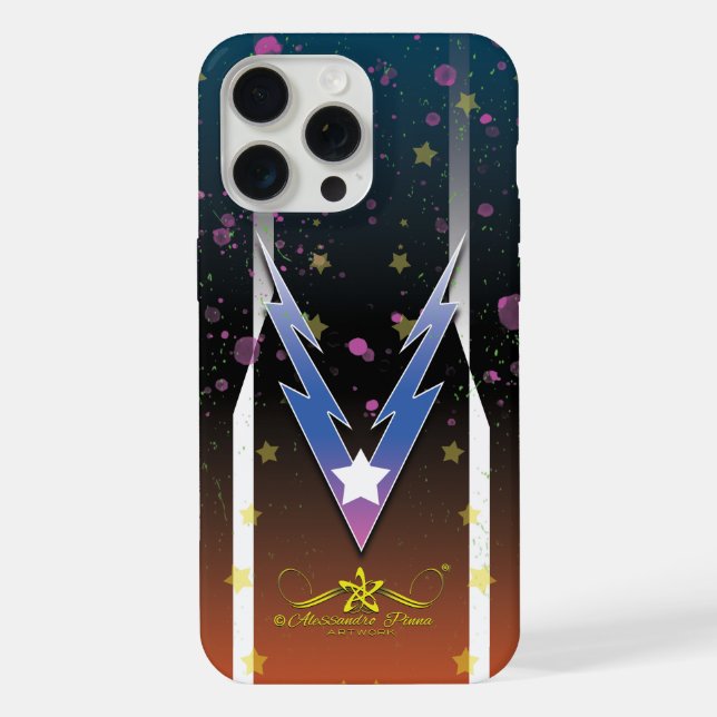 Donnernde Sterne iPhone 15 Pro Max Hülle (Rückseite)