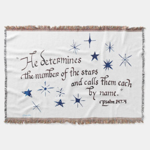 Donnerschlag mit Bibelverse Psalm 147 Stars Decke