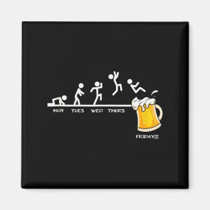 Donnerstag Freitag Bier - Woche Montag Bis Freitag Magnet