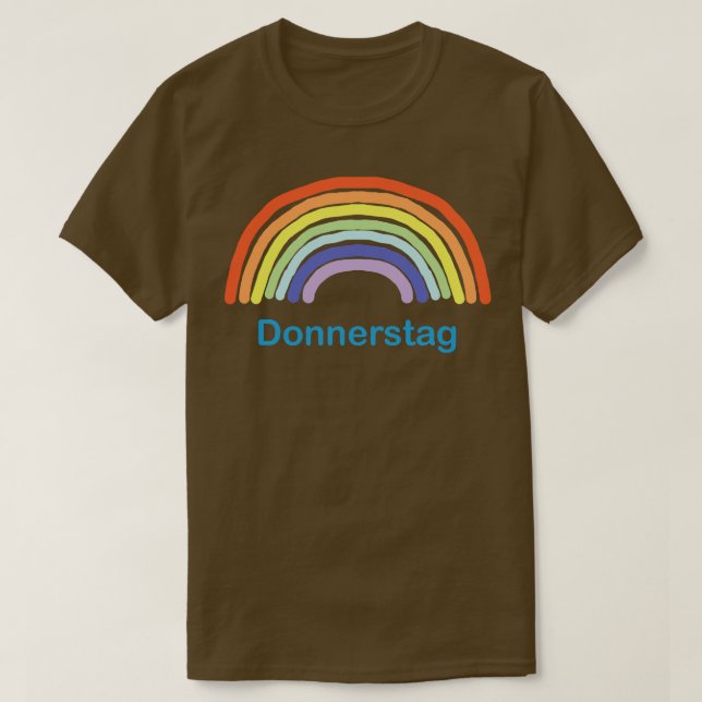 Donnerstag Rainbow T-Shirt (Design vorne)
