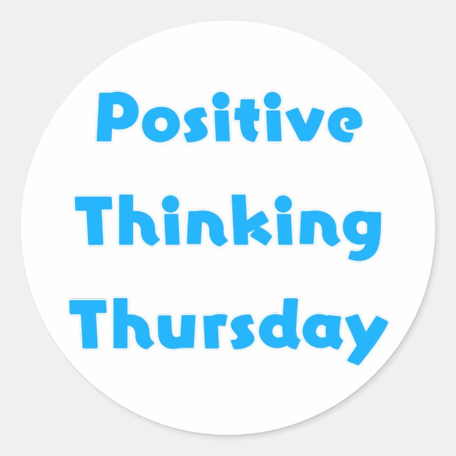 Donnerstag Runder Aufkleber (Vorderseite)