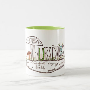 Donnerstags Zweifarbige Tasse