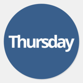 Donnerstagsplanung liefert einfache Marinebasis we Runder Aufkleber