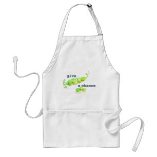 Donnez à des pois un tablier d'occasion