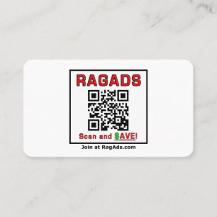 Donnez des cartes de visite RAGADS et FAITES PAYER