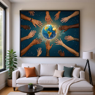 Donnez La Paix Une Chance Glosseuse Poster