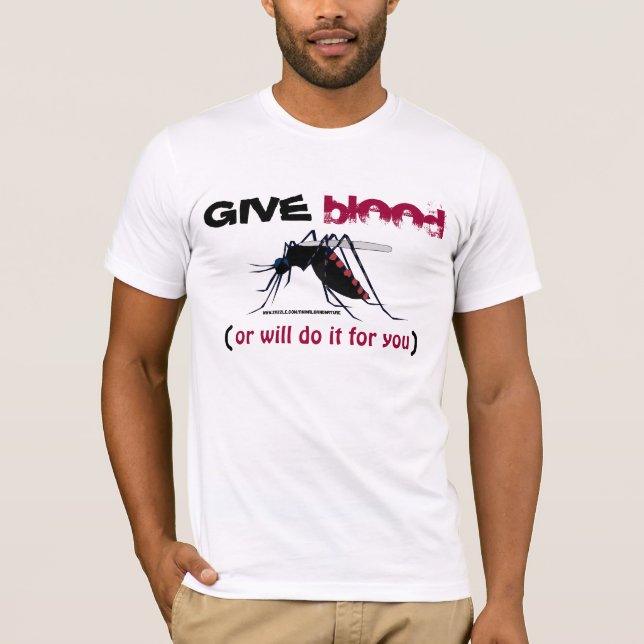 Donnez le T-shirt de moustique de sang (Devant)