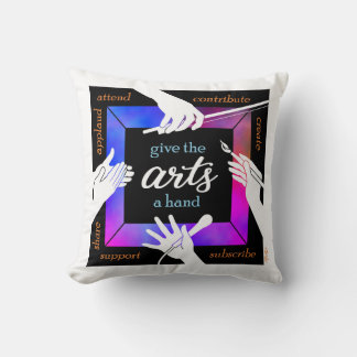 Donnez un coup de main aux arts Coussin d'autograp