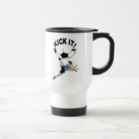Donnez- un coup de piedle ! tasse de voyage