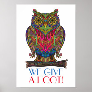 DONNEZ UNE HUÉE - affiche pour l'école/n'importe