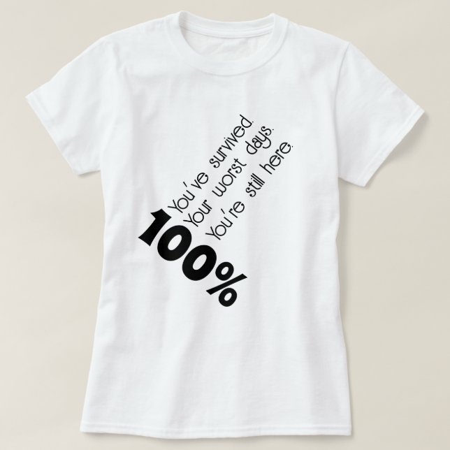 Donnez votre T-shirt 100% de motivation (Design devant)
