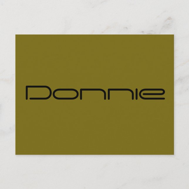 Donnie, Orphan Black, geometrischer Schriftart Postkarte (Vorderseite)