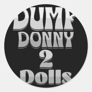 Donny 2 Dollar - Trump-Zolltarife - Spaß C Runder Aufkleber