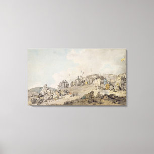 Donnybrook angemessen, 1782 (Stift, Tinte und w/c Leinwanddruck