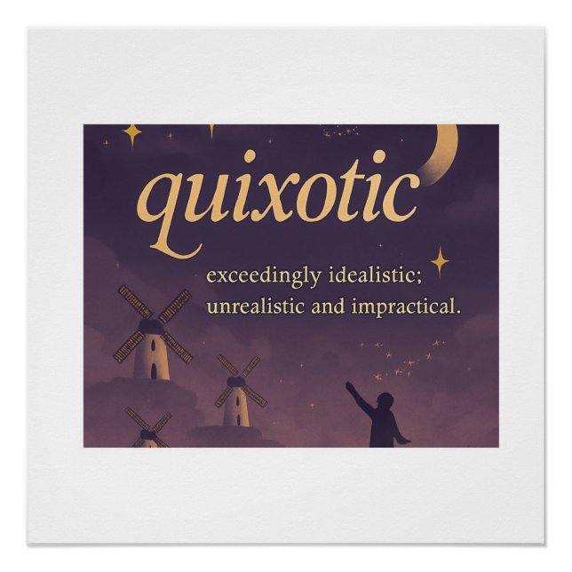 Donquichottisch Poster (Vorderseite)