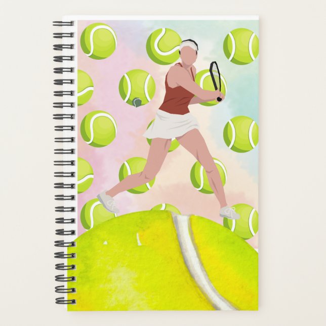 Dons d'aquarelle pour une femme de tennis pour un  (Devant)