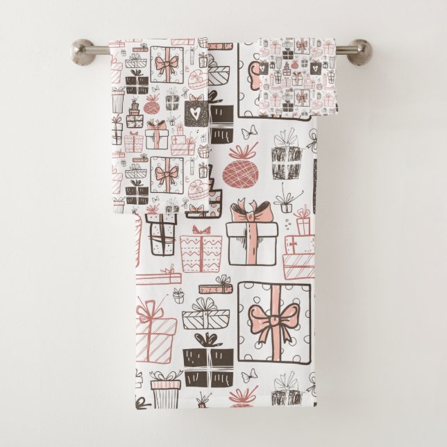 Dons Whimsical Dessin rose Noël mignon (En situation)