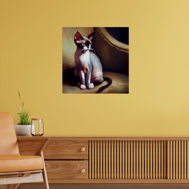 Donskoy Cat Poster (Wohnzimmer 2)
