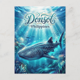 Donsol Walhai-Forschung Philippinen Postkarte