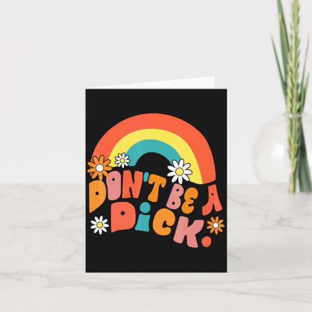 Dont Be A Motivation Message Vintage Groov  Karte (Vorderseite)