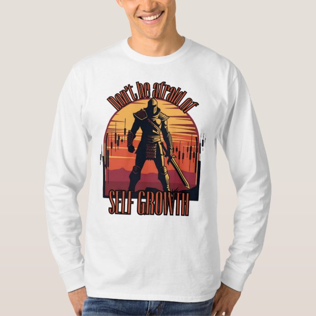 Dont be afraid of self growth | Trade motivation  T-Shirt (Vorderseite)