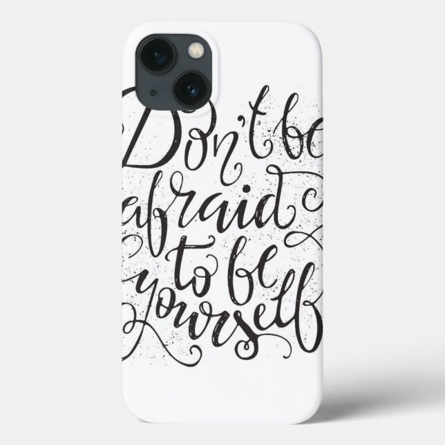 Don't be afraid to be yourself Case-Mate iPhone hülle (Rückseite)
