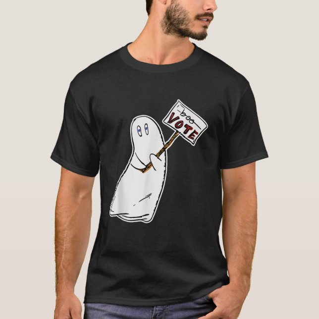 Dont Boo Vote Funny Ghost Halloween Voting Tshirt (Vorderseite)