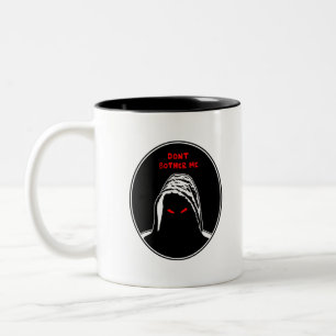 Dont bother me concept illustration zweifarbige tasse