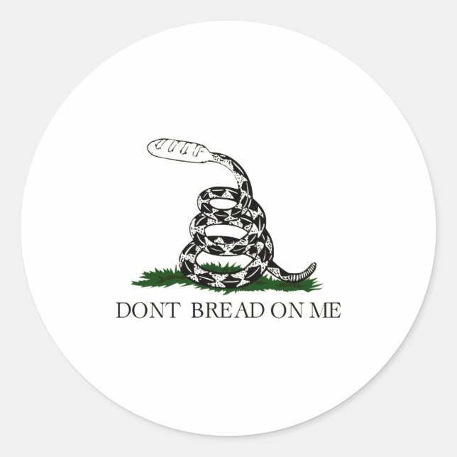Dont Bread On Me  Runder Aufkleber (Vorderseite)