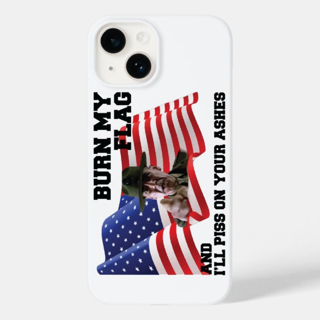 Don't burn my flag  Case-Mate iPhone 14 hülle (Rückseite)