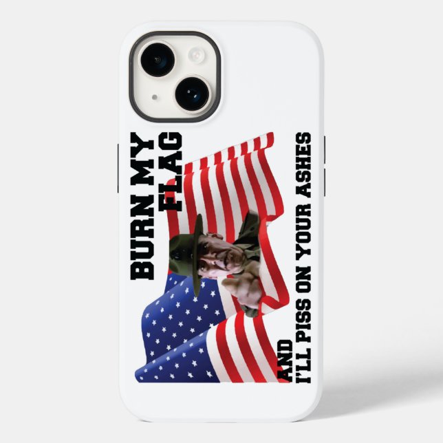 Don't burn my flag Case-Mate iPhone 14 hülle (Rückseite)