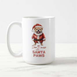 'Don't chess with Santa Paws' niedlicher Hundelieb Kaffeetasse