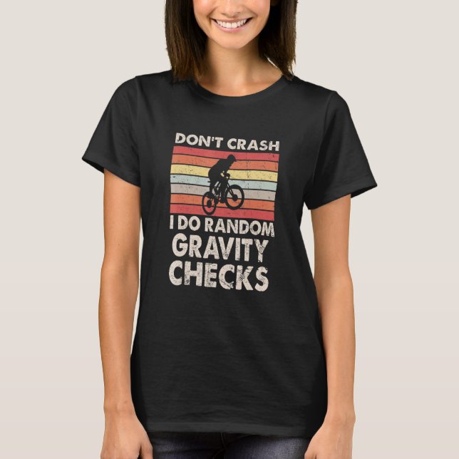 Dont Crash I Do Random Gravity Karos T-Shirt (Vorderseite)