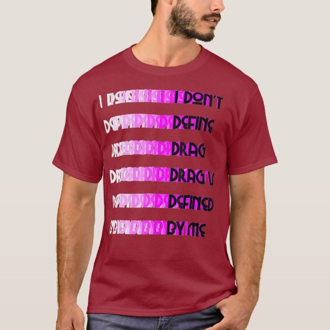 Dont Definition Drag Aquaria Queen T-Shirt (Vorderseite)