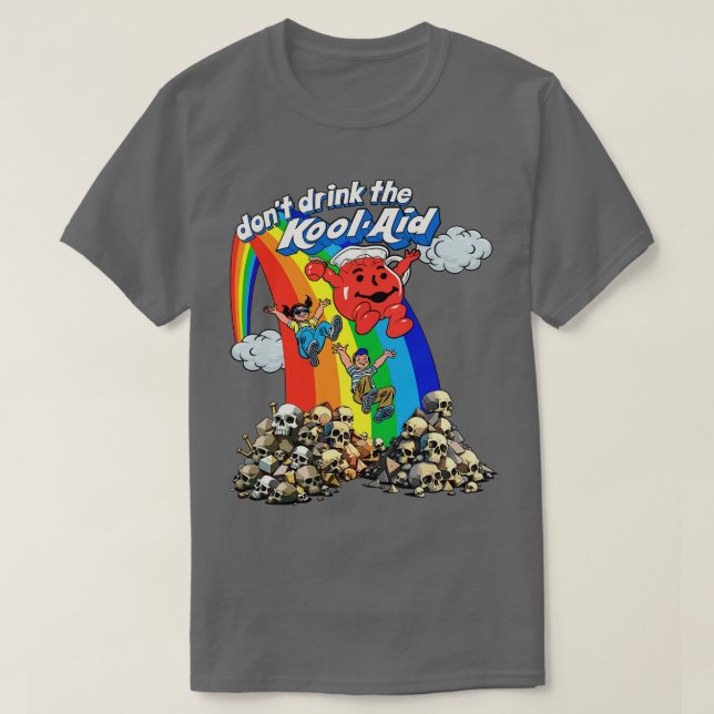 Dont Drink The KoolAid Retro Psychedelic Design 1 T-Shirt (Design vorne)