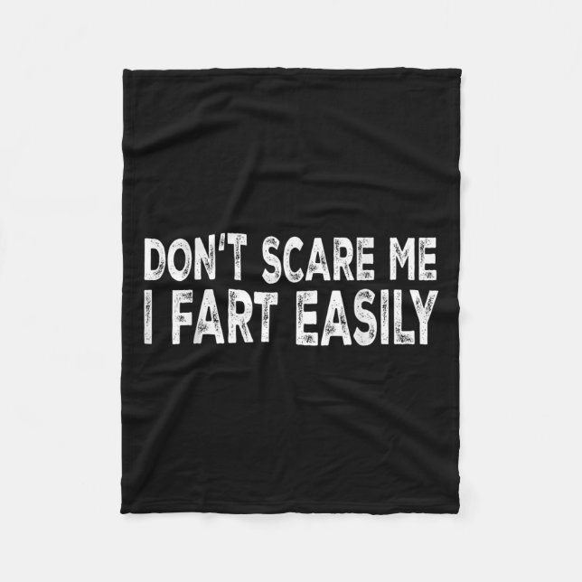 Dont E Me I Fart Easily Funny Joke Saying Men Wome Fleecedecke (Vorderseite)