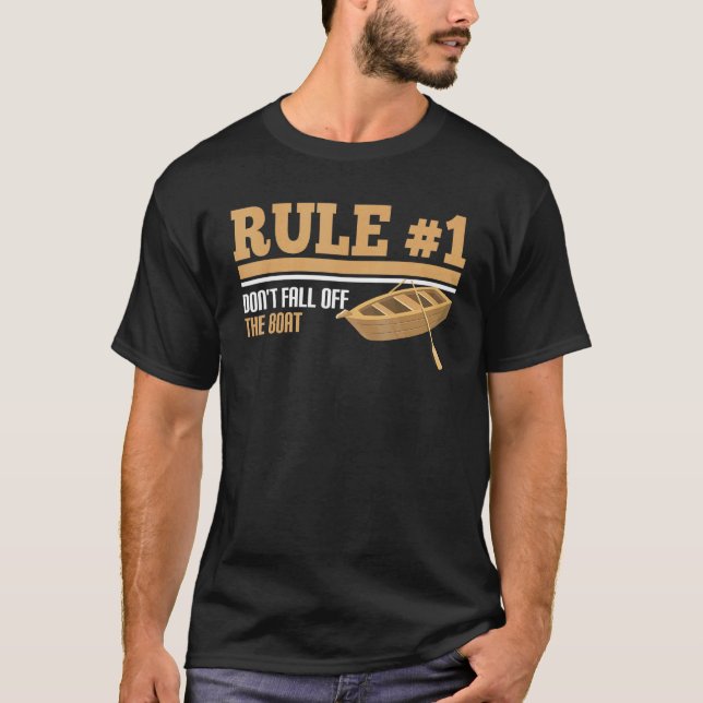 Don't Fall Off the Boat Sailing Boat T-Shirt (Vorderseite)