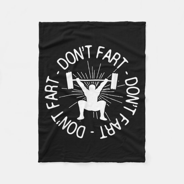 Dont Far Funny Fitness Gym Gift  Fleecedecke (Vorderseite)
