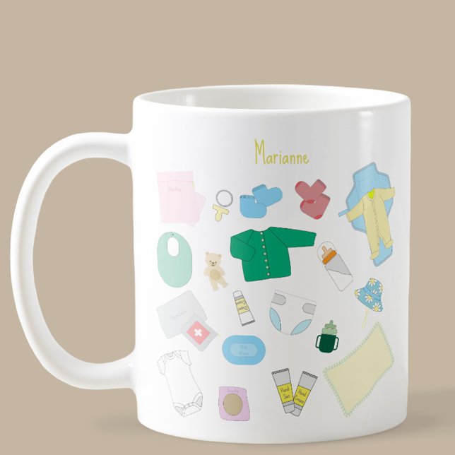 Don't Forget Baby Stuff For Your Diaper Bag Mug Kaffeetasse (Baby Stuff Mug)