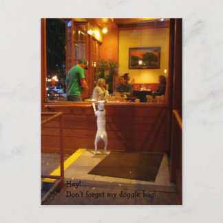 Don't Forget My Doggie Bag! Postkarte