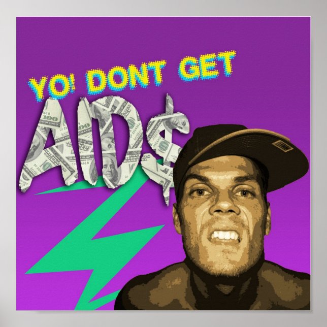 DONT GET AIDS POSTER (Vorne)