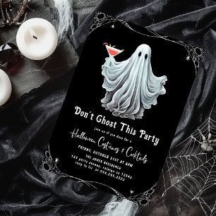 Dont Ghost Dieses Party Erwachsene Halloween-Party Einladung