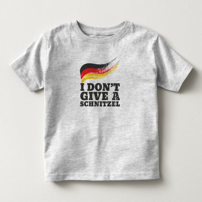 Dont Give Schnitzel German Flag Oktoberfest Kleinkind T-shirt (Vorderseite)